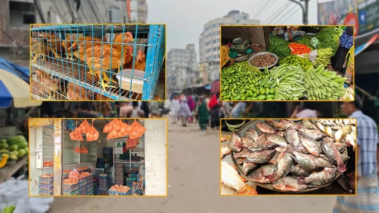 ক্রেতাদের উপস্থিতি কম, সবজির বাজার চড়া