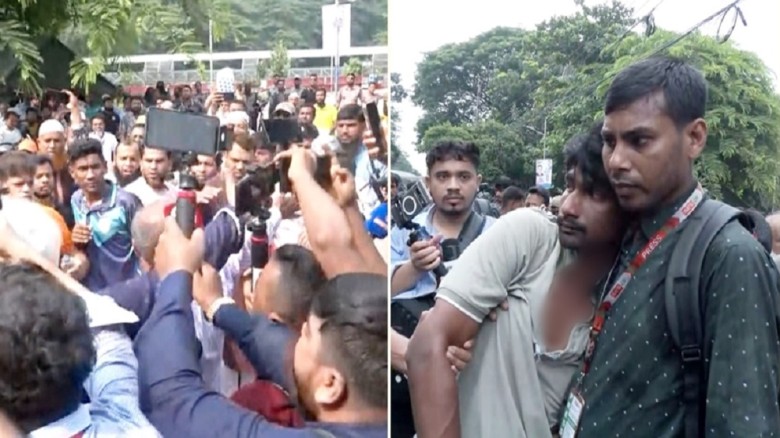 ধানমন্ডিতে জামায়াতের মিছিল থেকে সাংবাদিককে মারধরের অভিযোগ
